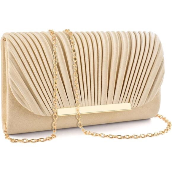 Clutch Purses Evening Handbags Formal Gold - Picture 1 of 8